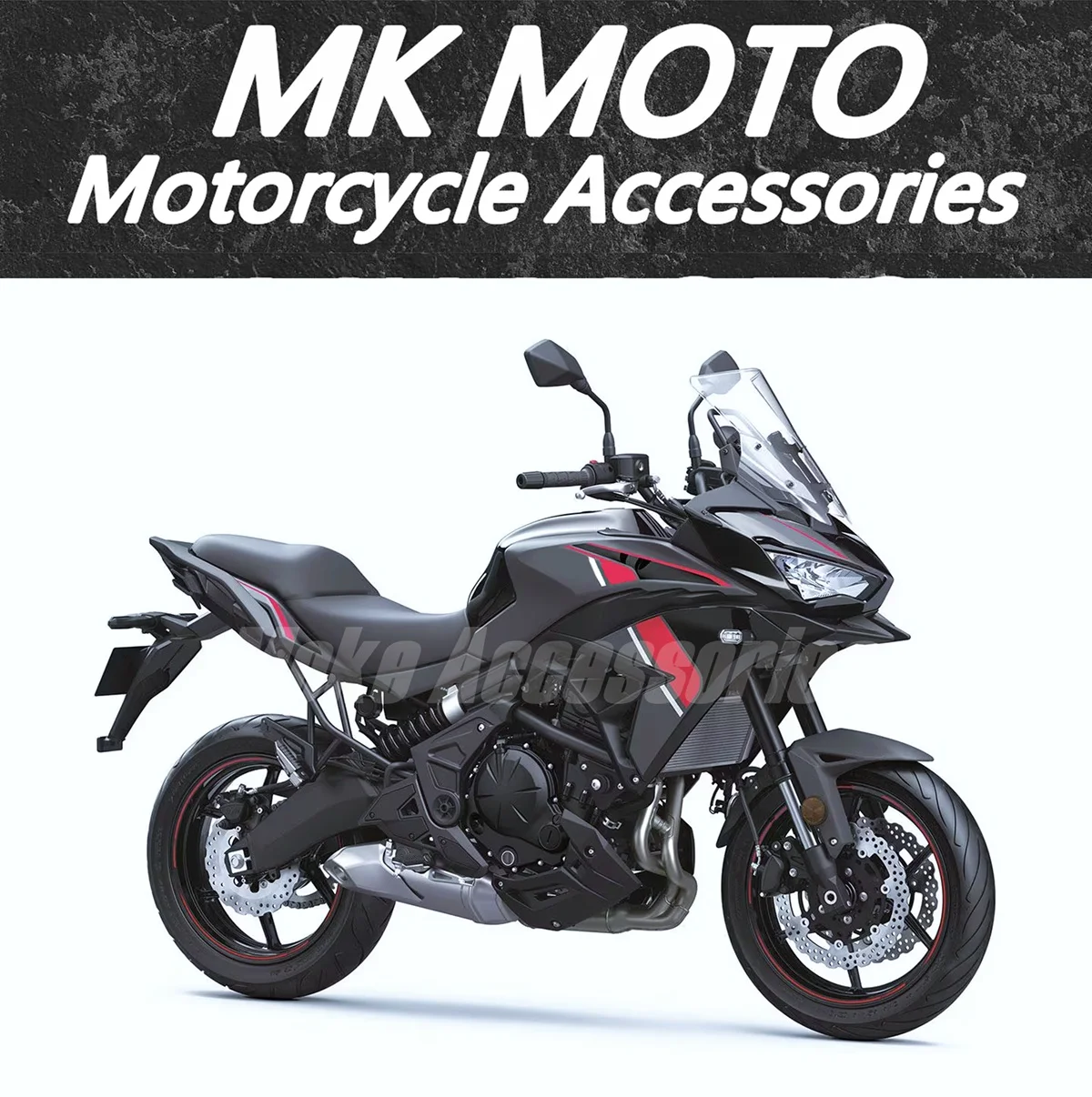 

Moke moto Motorcycle Fairings Kit Fit For Versys650/KLE 650 2021 2022 2023 2024 Bodywork Set High Quality Injection Black Red