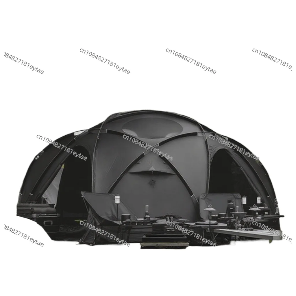 High-Quality Outdoor Stylish Design Luxury Portable Foldable All-Season Family Aluminum Pole Canvas Dome Tent
