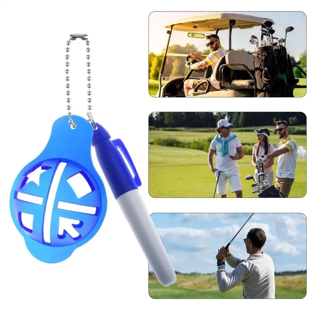 Reusable Golf Ball Line Marker 4 Color Easily Drawing Marker Pen Liner Liner Template Training Aid Golf Ball Marker