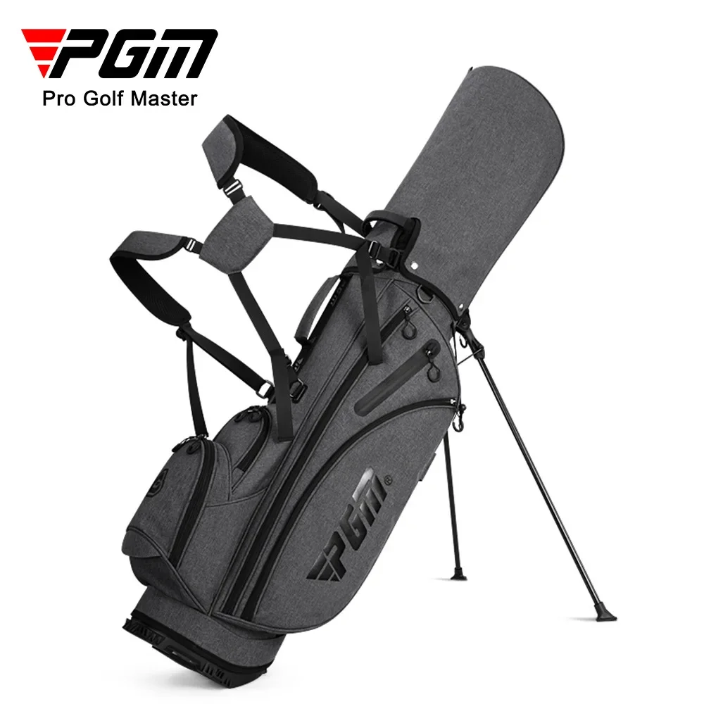 

PGM Men Golf Stand Bags Standard Ultra-light PVC Thermal Bag Large Capacitytraining Accessory Grey Hold 14pcs Clubs 3kg QB092