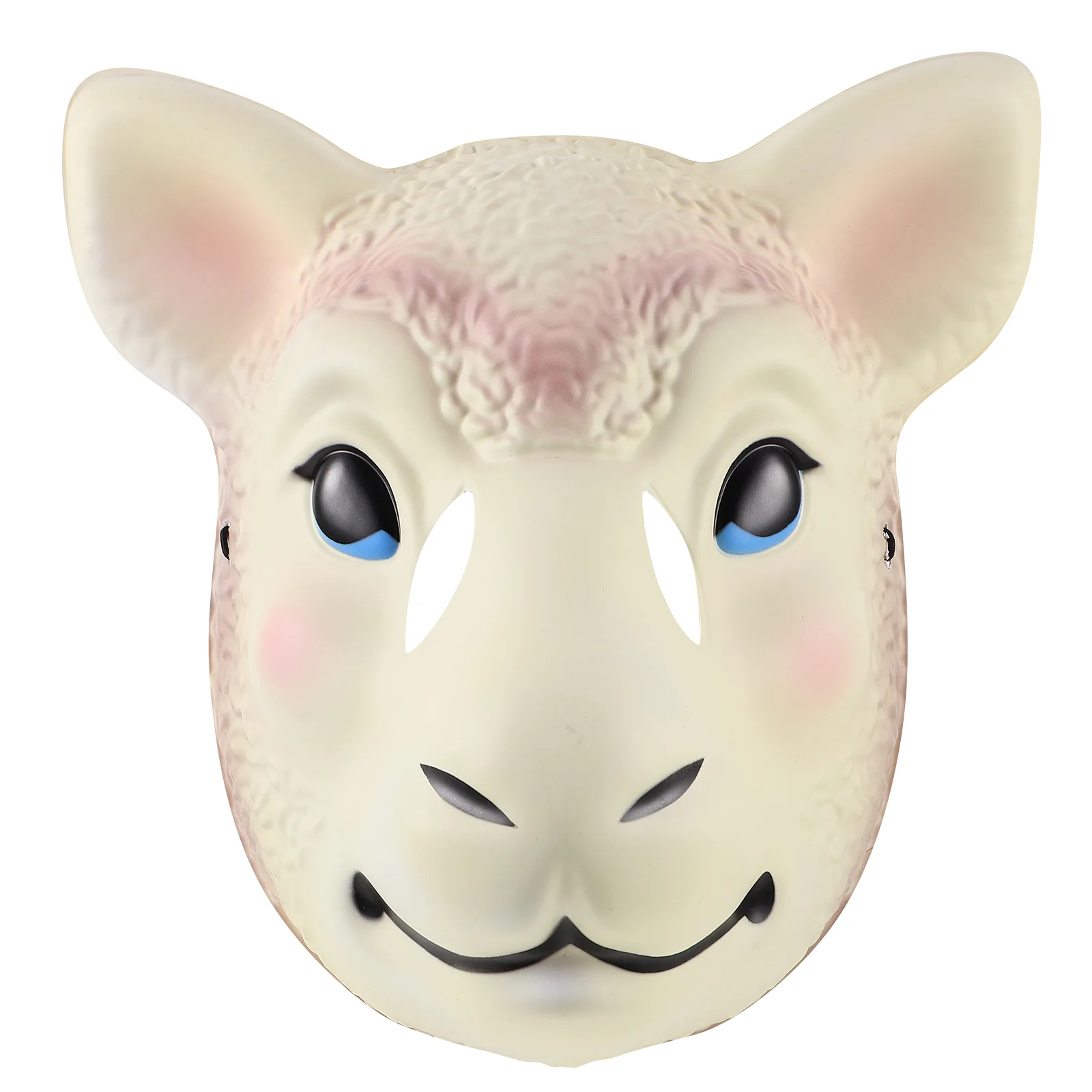 Animal Sheep Head Mask Stuffed Goat Masks for Women Costume Prop Prom Mutton Halloween Pvc Masquerade Supplies Simulated Miss