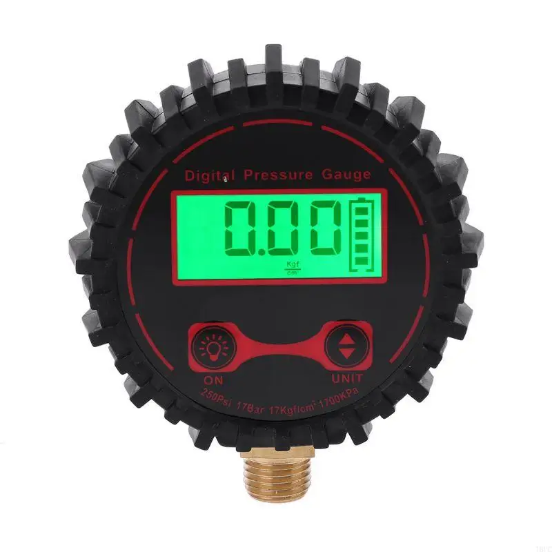 Manometro digitale per pneumatici T8UC con torcia a LED Illuminazione 0-250 1/4"