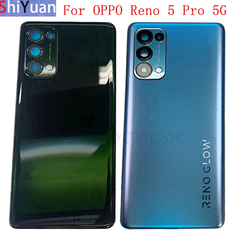 Battery Cover Rear Door Housing Case For OPPO Reno 5 Pro 5G Back Cover with Logo Replacement Parts