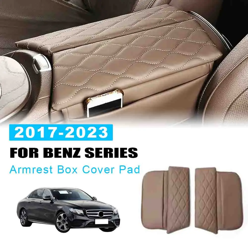 

Для Mercedes Benz W213 E Class 2017-2023 CLS 2018 2019 2020 2021 2022 2023 Консольный подлокотник, чехол, подушка для подлокотника