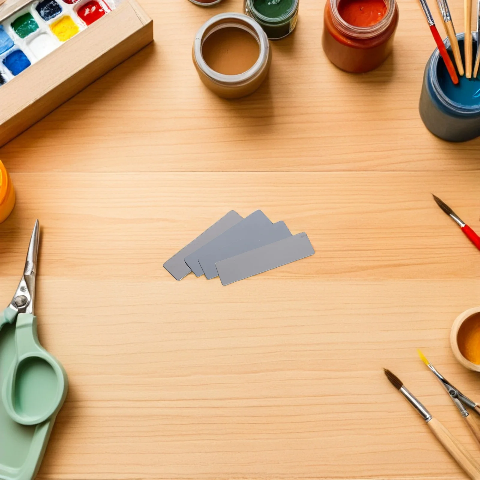 

20pcs Stainless Steel Blank Tags Rectangle Metal Nameplate Badge For Engraving Diy Craft Office Event Pet Id Label Name Badge