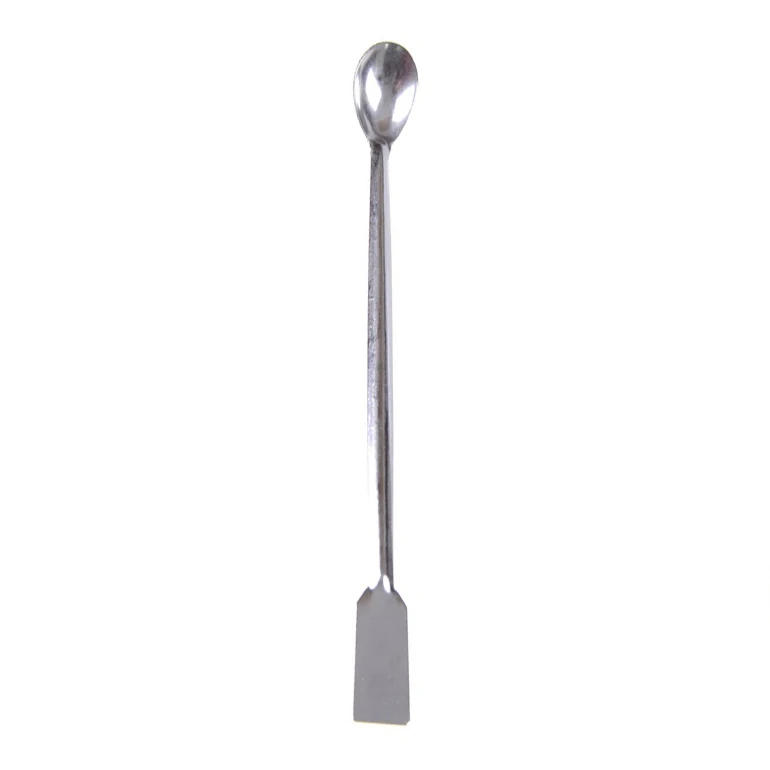 Colher de medicina de aço inoxidável com alça longa e colher para escavar melancia, colher de cozinha longa de 200 mm