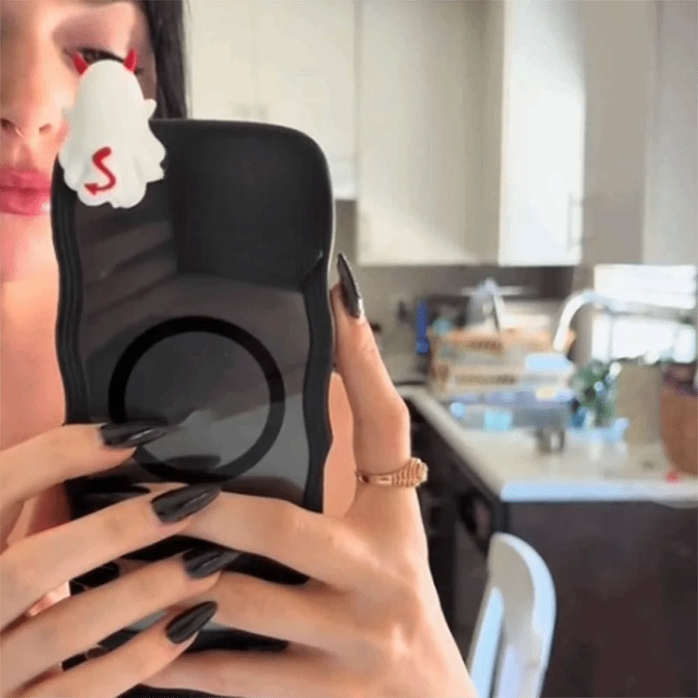 Stick-On Ghostees Mystery Phone Buddy Mini Surprise Toy Telephone Topper Halloween Pumpkin Ghost Phone Charm Halloween Party