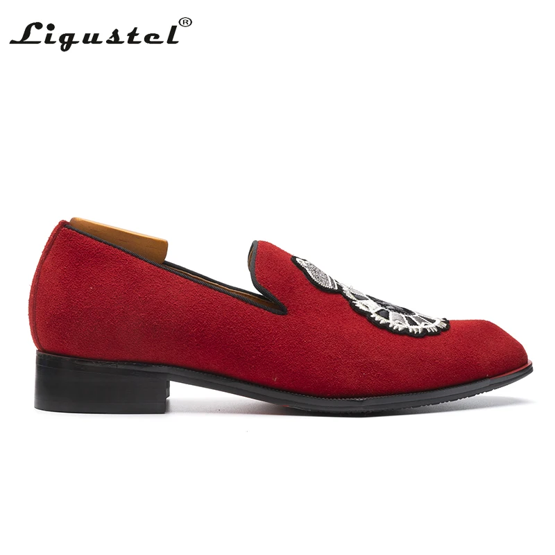 Shows for Men Red Bottom Loafers Shoes Men Designer Shoes Leather Slip-on Black Red Shoes Men Wedding Party Formal Free Shipping