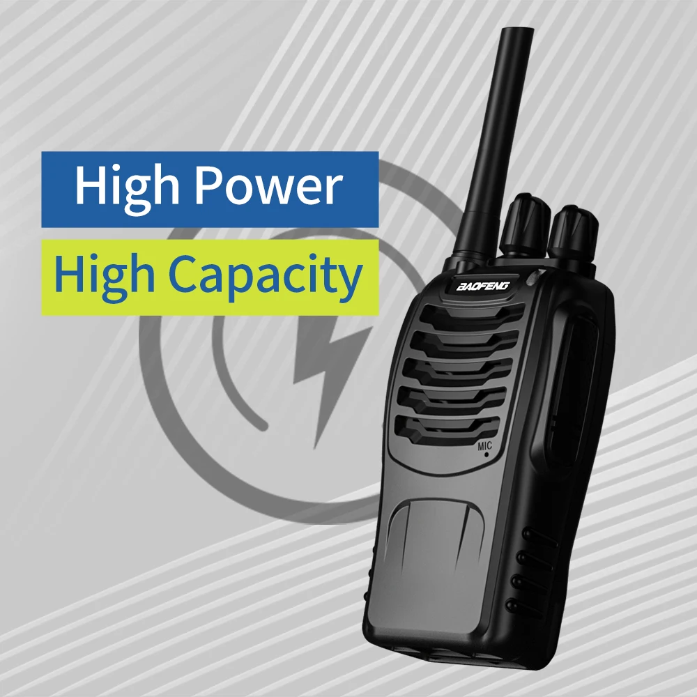 2 قطعة Baofeng 888Splus جهاز اتصال لاسلكي محمول عالي الجودة لموقع البناء في المستشفى للاستخدام اليومي راديو للمطاعم