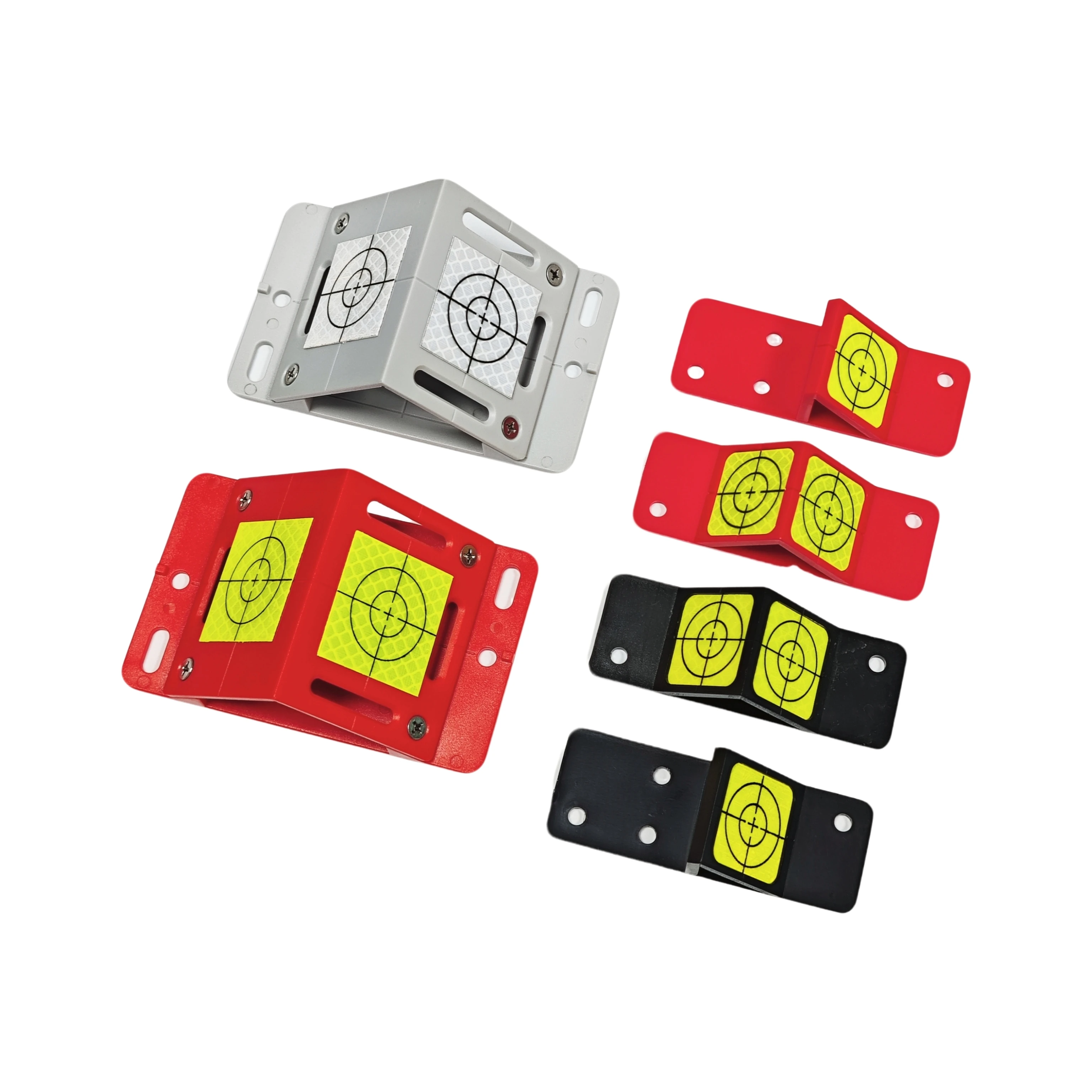 30*30mm 40*40mm White, Red 45 Degree Single/Double Side Reflective Target with 3M Adhesive Sheet for Total Station Instruments