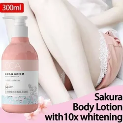 Crema Corporal blanqueadora de flor de cerezo japonesa, hidratante, antienvejecimiento, antiarrugas, reparación blanqueadora de cuerpo completo, loción para el cuidado de la piel