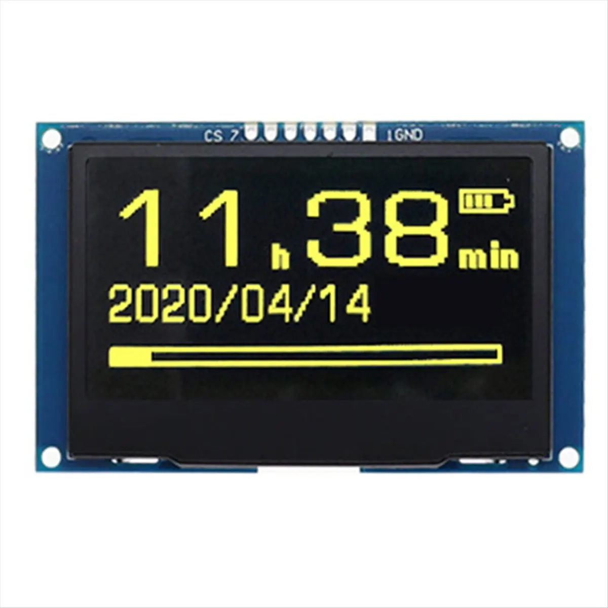 A72Z 2.42Inch OLED Display Module 128x64, SSD1309 SPI Serial Interface, High Definition LCD Screen Yellow