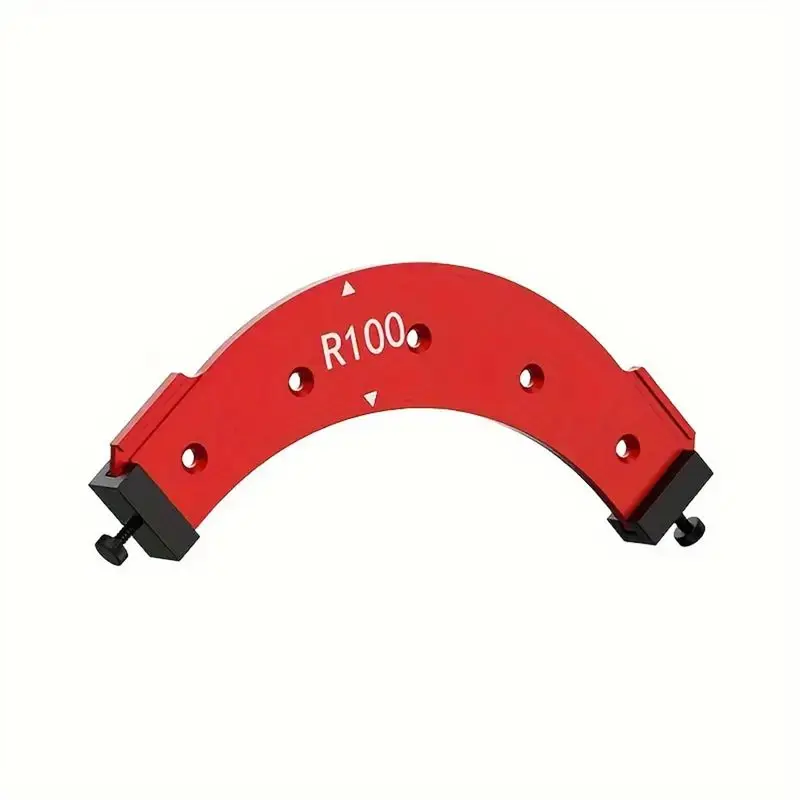 Guia de roteamento de canto para carpintaria, gabarito de canto r100 r150 r200 r250 r300, guia de curva, moldagem de borda do armário