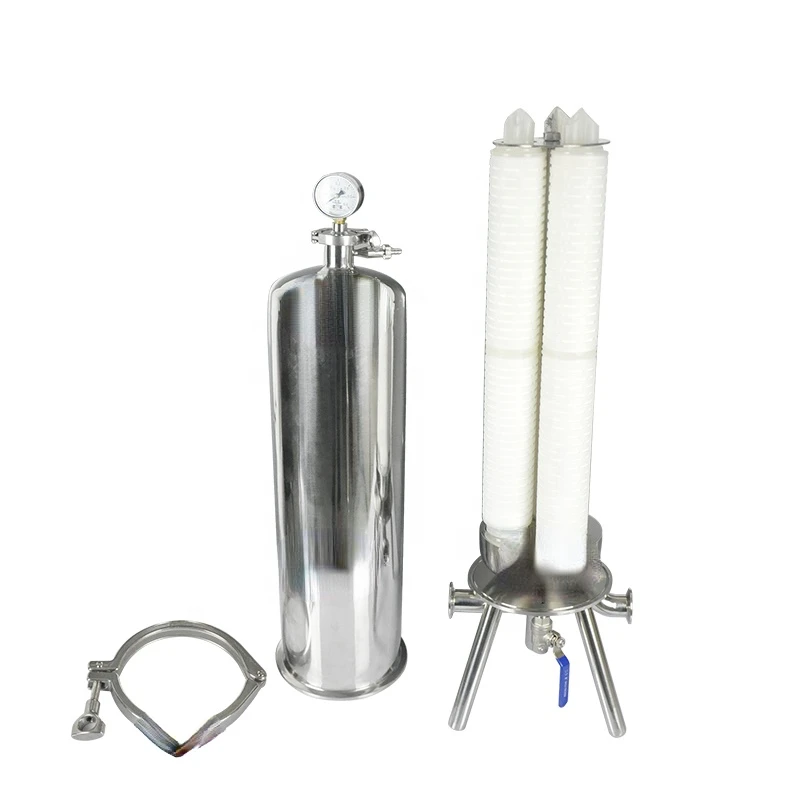 Stainless Steel Cartridge Filter Housing Coconut Oil Filter Machine/cosmetic oil filtration