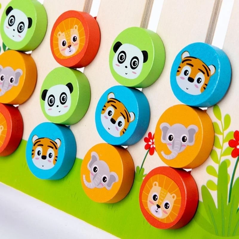 Find The Right Animal for Toddlers Boys & Girls Basic Color Animal Cognition Learning Toy Thinking Training 15UB