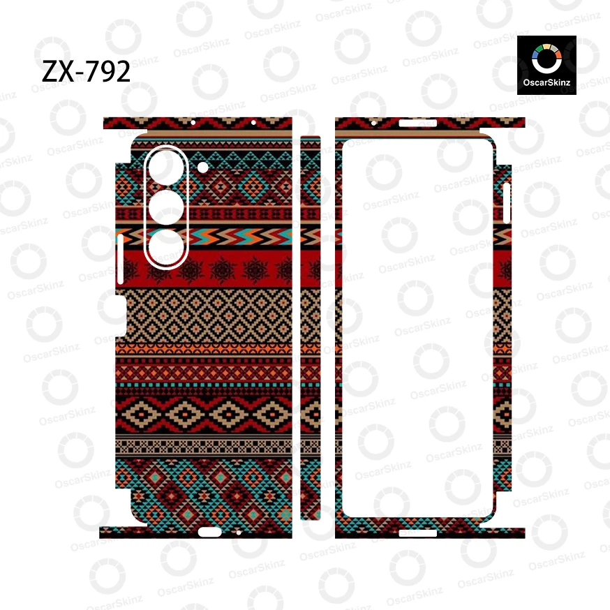 

Красочные наклейки против царапин для Samsung Galaxy Z Fold6 5 4 3 7 Fold5, защитная наклейка на кожу, задняя пленка