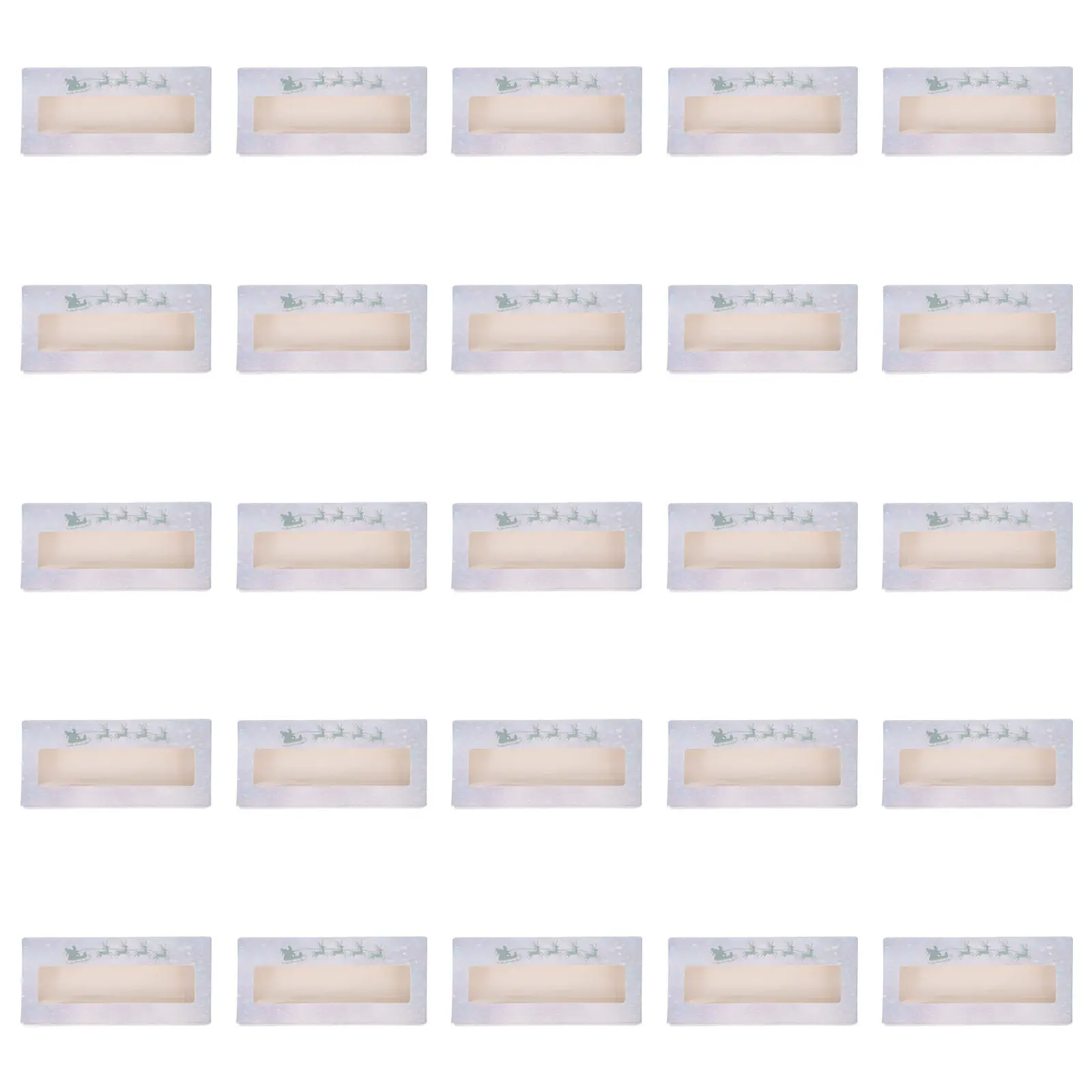 25Pcs Xmas Eyelash Case Beautiful Adorable Practical Prevent Crush Damage Tidy Internal Lashes Xmas Eyelash Case