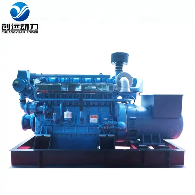 New AC 3 phase 437KVA air-cooled water-cooled supplier 350kw genset weichai marine engine  generator set