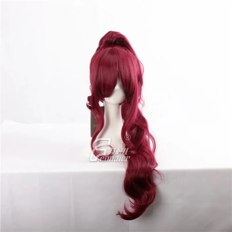 

dd12Princess Megara Cosplay Meg Long Red Wine Synthetic Hair Wigs for Adult + Wig Cap