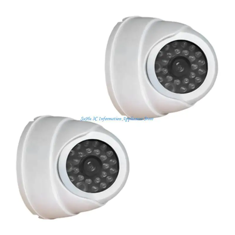  Cost Effective Fake Security Camera With LED Light Battery Operated Realistic Design For Home Store Garage Protective