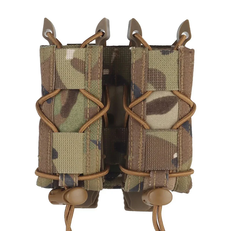 9mm Pistol Magazine Pouch Double Tiger Type Quick Pull Mag Pouches for  Outdoor Hunting Airsoft Molle Tactical Tool Bag