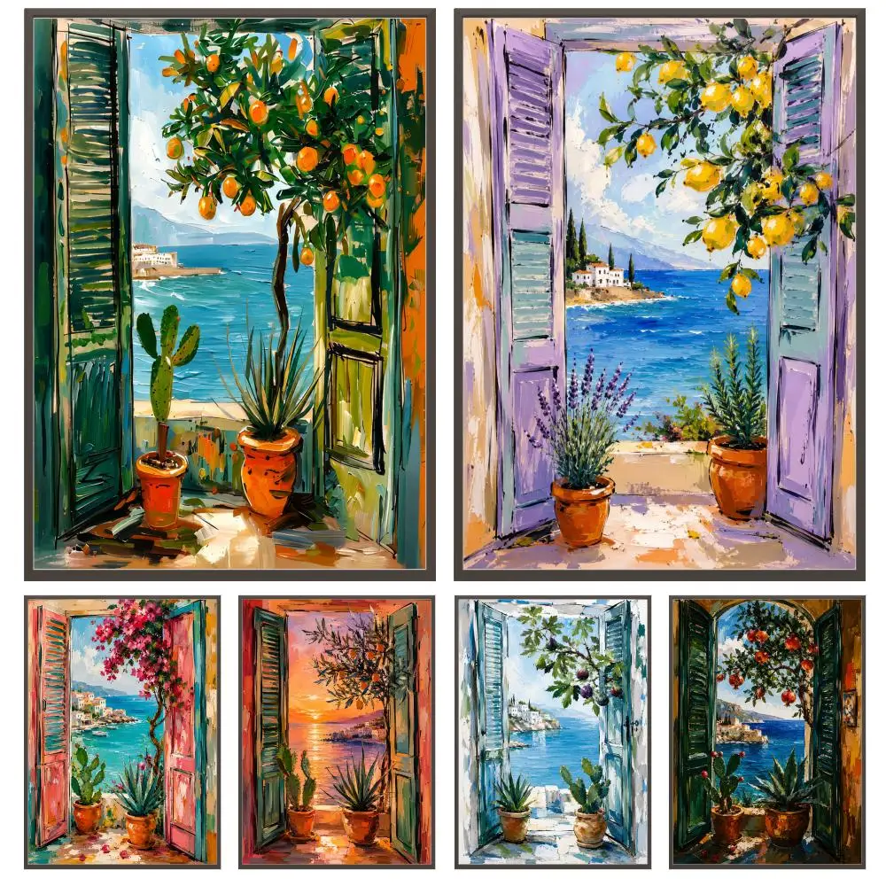 Open door Poster Versatile HD Waterproof Wall Art Self-Adhesive Decor for Any Space Ideal Gift