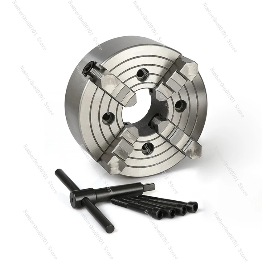 

K72-160 4-кулачковый токарный патрон, ручной металлический токарный патрон, четырехкулачковый высокоточный патрон одностороннего действия для настольного токарного станка 8-160 мм