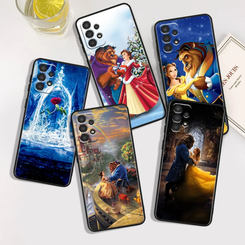 Disney Beauty And Beast For Samsung A54 A53 A52S A34 A33 A73 A72 A32 A24 A23 A22 A14 A13 A03S 5G Black Phone Case Phone Case