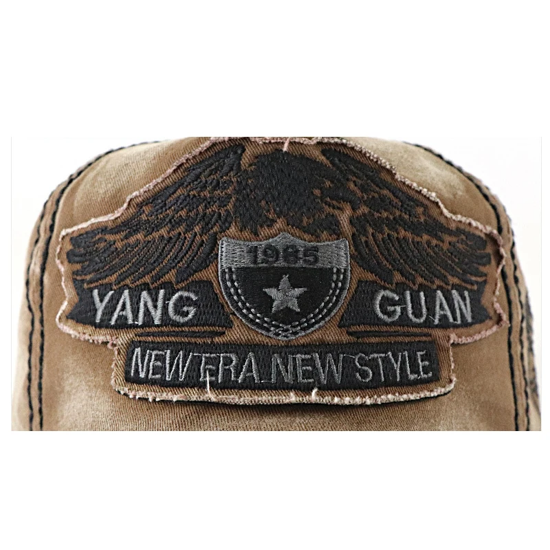 Eagle Soars In The Sky And Flies Freely Eagle Embroidered Large Head Baseball Cap With 3 Wizes To Choose From