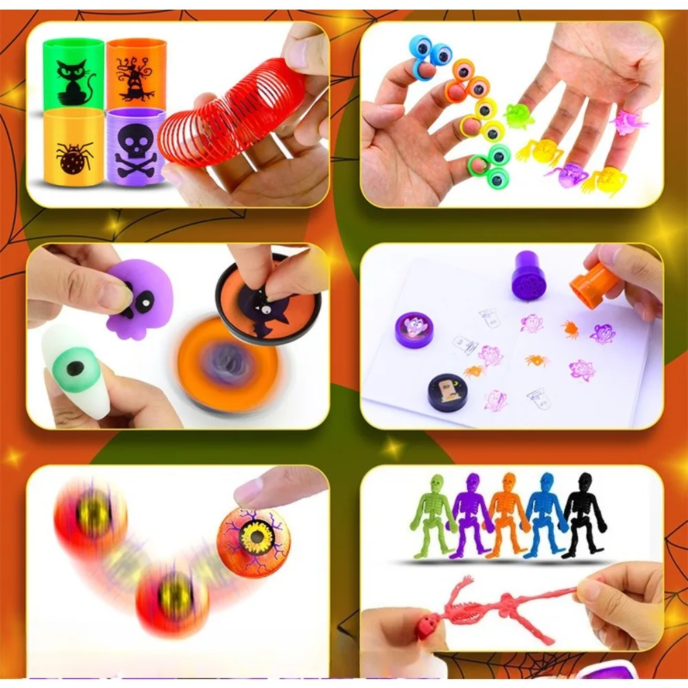 228-teiliges Halloween-Party-Set Kleine Geschenke Geeignet für Halloween-Streiche Karnevalsparty Auszeichnungen Preise Geschenkpack-Füller – Detail 4