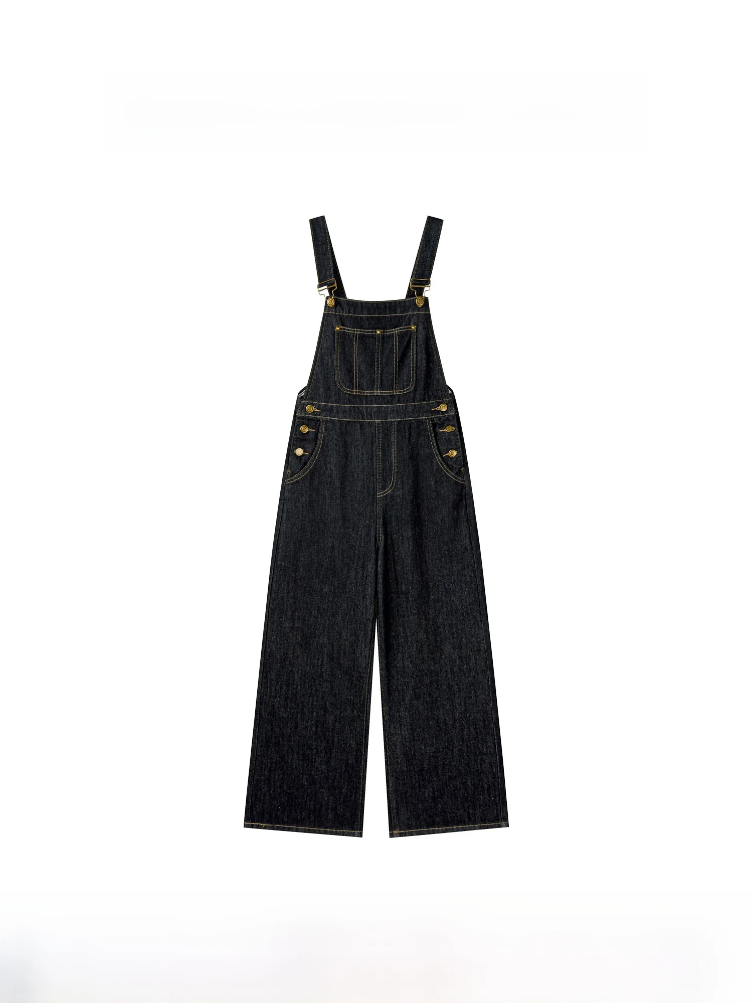 

Модные свободные джинсовые комбинезоны с прямыми штанинами для женщин, американские ретро-джинсы с широкими штанинами, летние повседневные, с высокой талией, на молнии