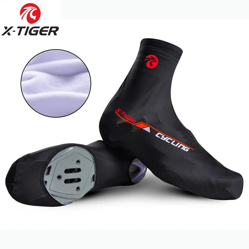 X-TIGER Cycling Boot Covers Winter Warm Thermal Sports Windproof Overshoes MTB Bicycle Riding Road Racing Protector Shoe Cover