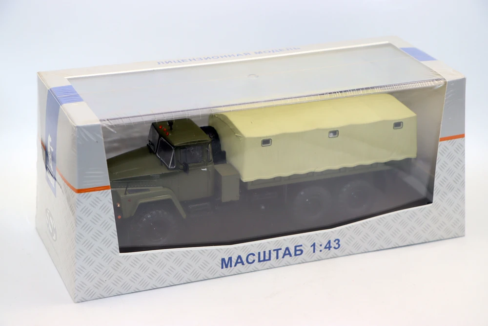New SSM 1 43 KRAZ-260 Flated with Tent ON-BOARD Military USSR Truck By Start Scale Models Diecast for Collection