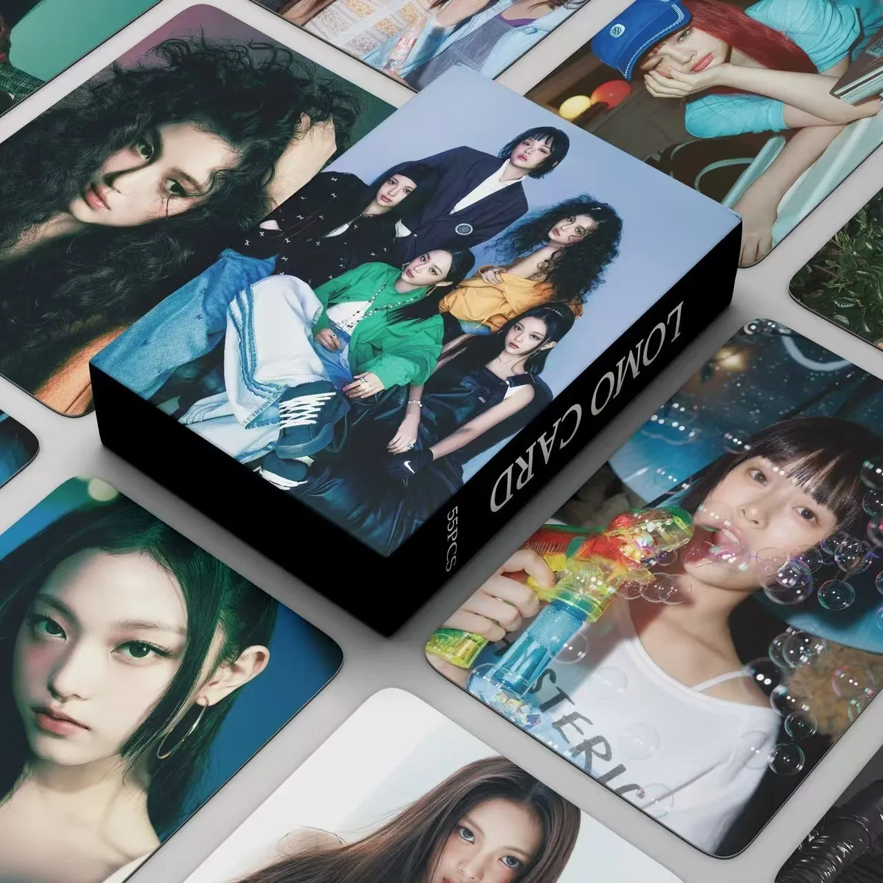 스팟 공급 55 개/대 새로운 Kpop 청바지 얼마나 달콤한 사진 앨범 클럽 관심 Lomo 카드 고품질 HD 청바지 Photocards Bubble Gum
