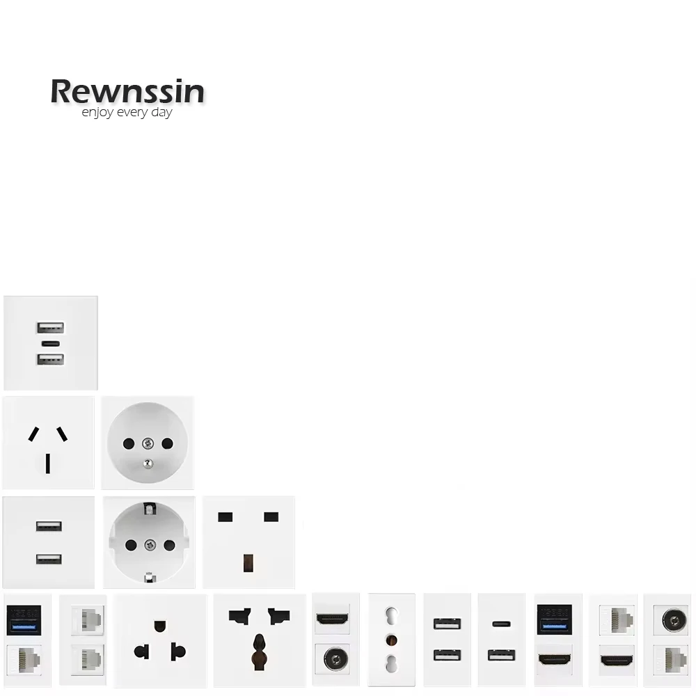 Power Supply Data Socket With Wireless Charger Conference Pop-up Hidden Desktop Socket DIY Combination USB Type-C Port RJ45