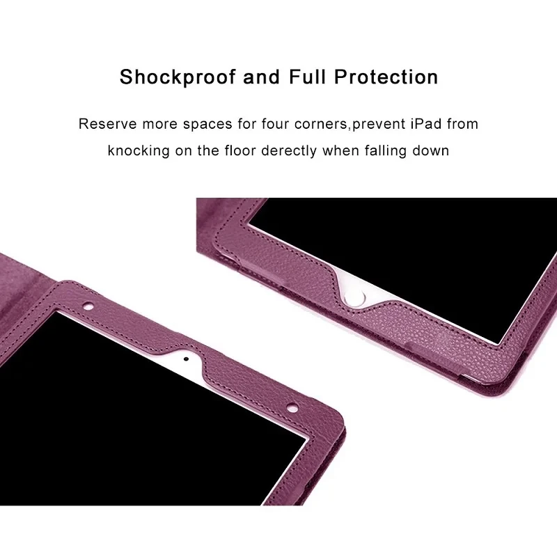 For iPad Mini 7 Case 2024 PU Leaher Two-fold Stand Tablet Cases Funda For iPad Mini 6 Case For iPad Mini A17 Pro Cover 8.3 inch