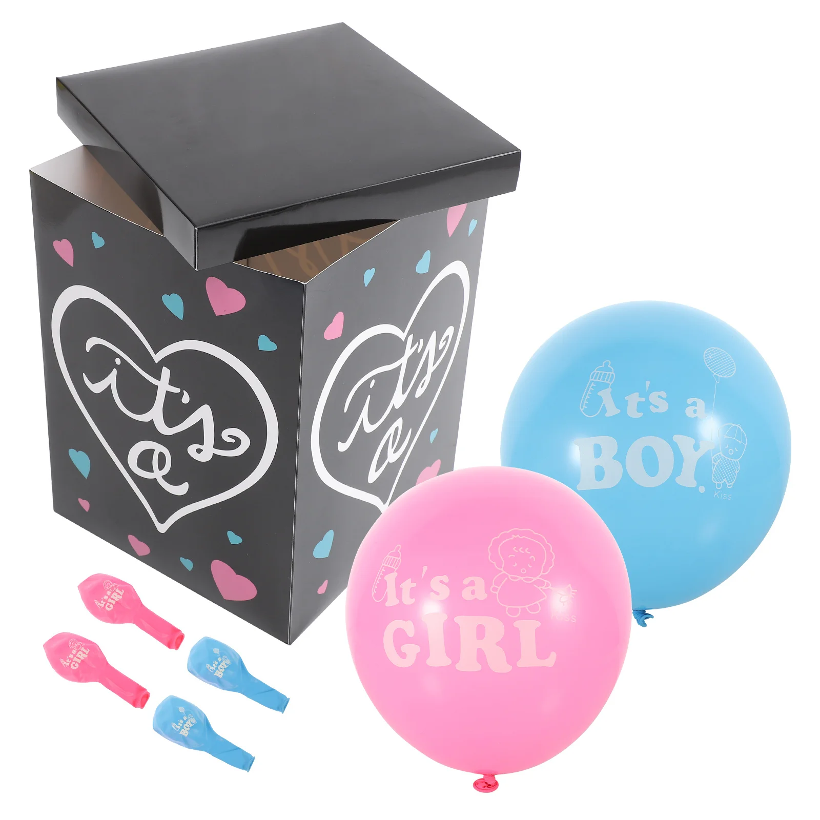 

1Set Gender Reveal Box Colorful Balloon Decoration Unique Party Prop Gender Reveal Box Shower Boxes Balloon Boxes