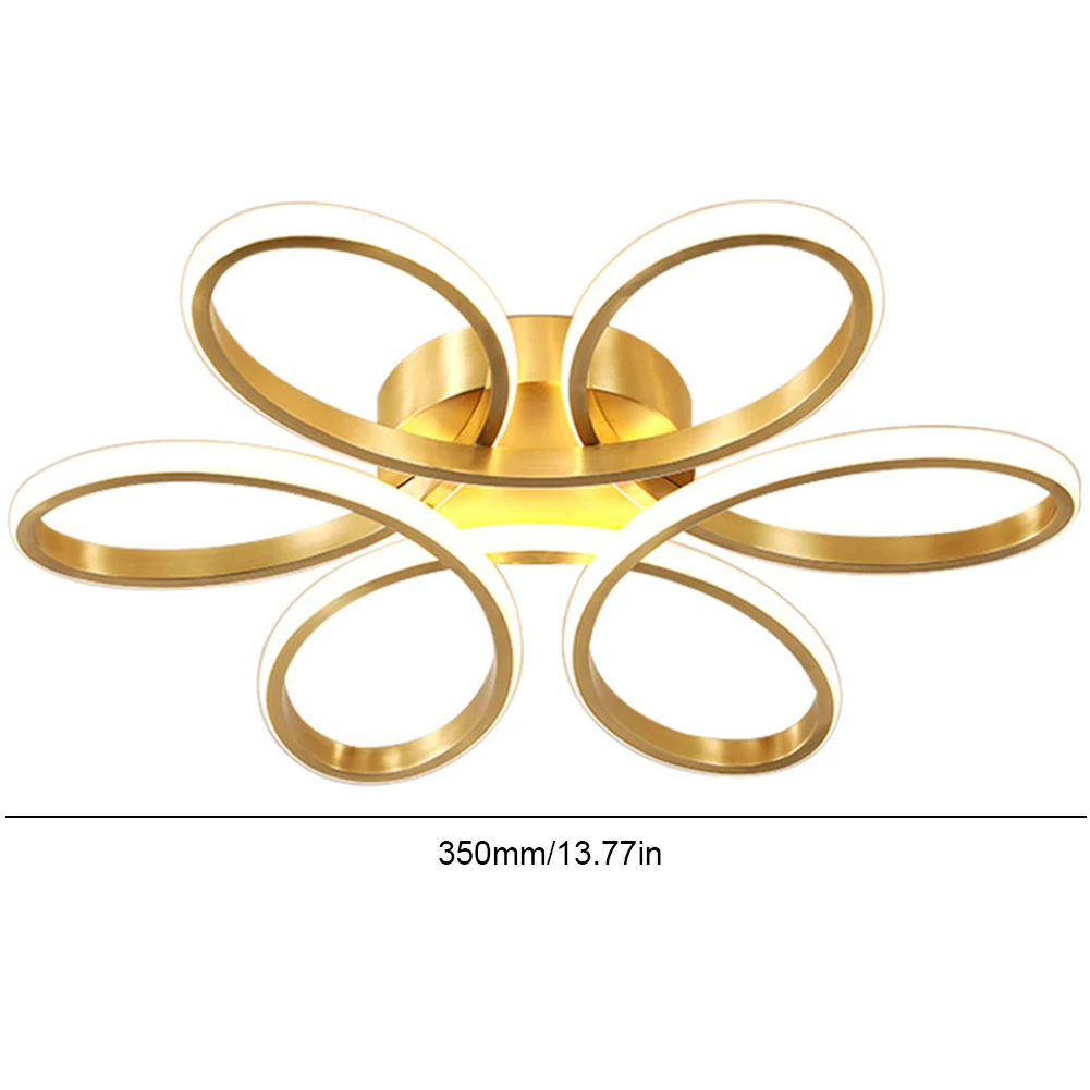 Lámpara de techo LED con diseño de flores para el hogar, iluminación moderna de 12W para dormitorio, sala de estar y pasillo