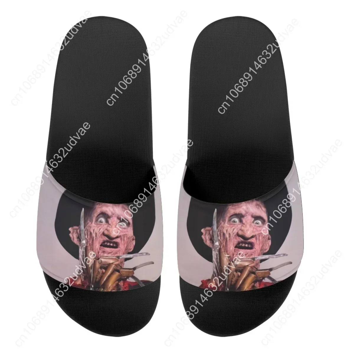 Men's Summer Soft Slippers Freddy-Krueger Killer Horror Movie Anti-slip Flip Flops Men Beach Outdoor Sport Slippers