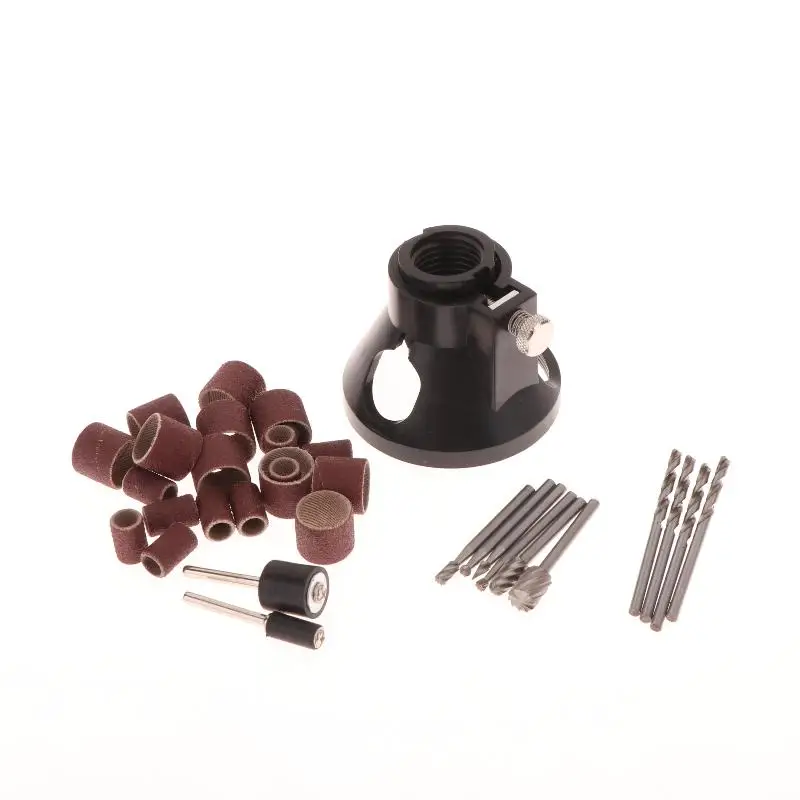 Guide Attachment Twist Drill Bit Rotary Router Milling Cutter Wood Carving Tool Kit Dedicated Locator Woodwork Tool