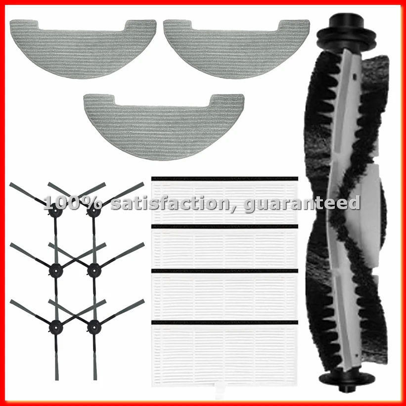 

Запасные части для робота-пылесоса Vactidy T6 / T7 / T8: основная щетка, боковая щетка, HEPA-фильтр, салфетка для влажной уборки, аксессуары - A13G