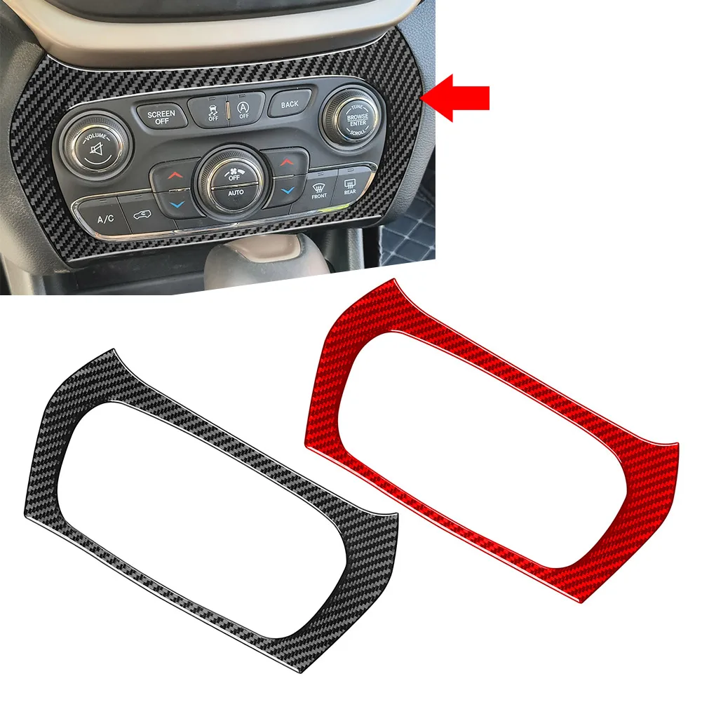 

Car Multimedia Air Conditioning Panel Cover Trim For Jeep Cherokee 2014-2023