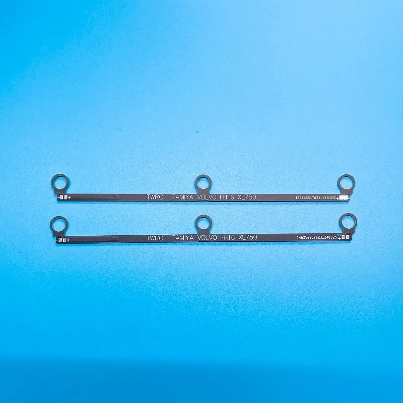 Tablero de falda lateral LED, luz inferior, tablero PCB, luz para camión volquete Tamiya RC 1/14 Volvo FH16XL 750 4X2 56375, piezas de coche de juguete