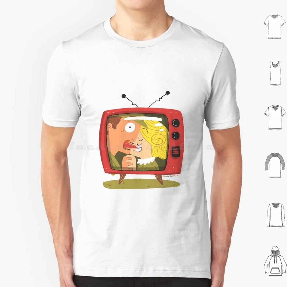 Camiseta de la película Kiss, camiseta fresca de algodón 6xl, película Kiss, picaduras de idioma de la Casa Blanca, Sanm Tv