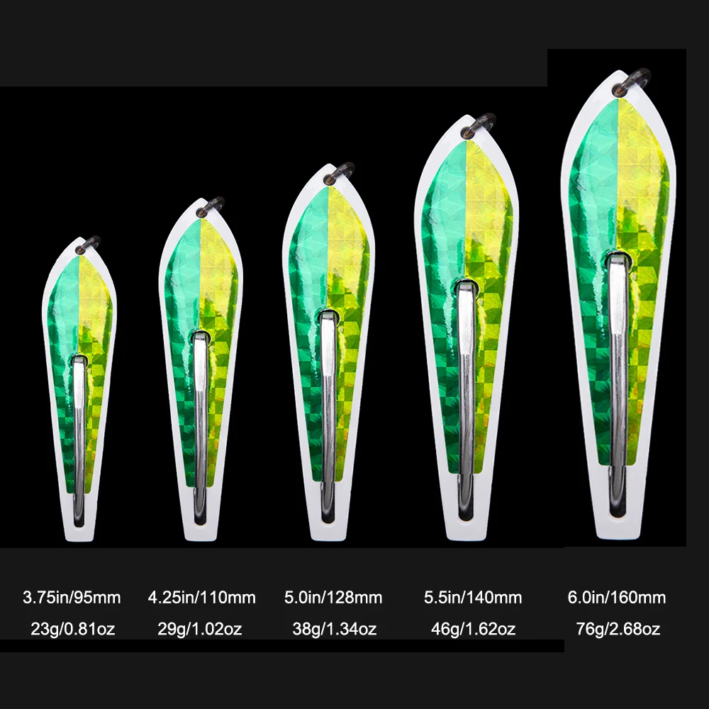 Trolling Spoons Lures Stainless Steel Mackerel Drone Spoons Saltwater Spinner Trout Spoon Lures Jig Hook Fishing Lures