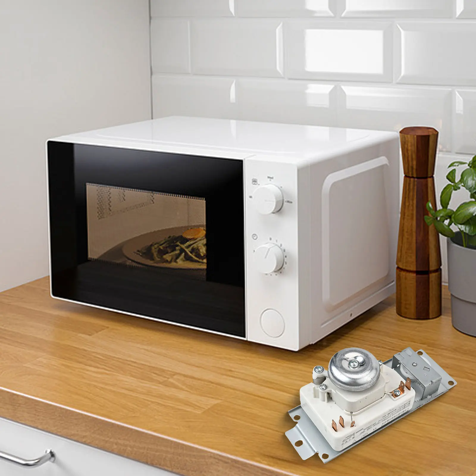 

Compact and Lightweight Microwave Timer Switch Compatible with For Midea WLD351P Models 15A 250V Stainless Steel Design