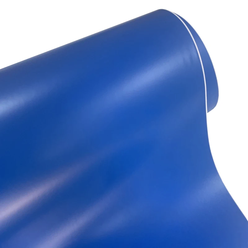 لفة غشاء تغليف من الفينيل باللون الأزرق الداكن غير اللامع، ملصق ذاتي اللصق لتغليف السيارة مع إطلاق الهواء بدون فقاعات #3