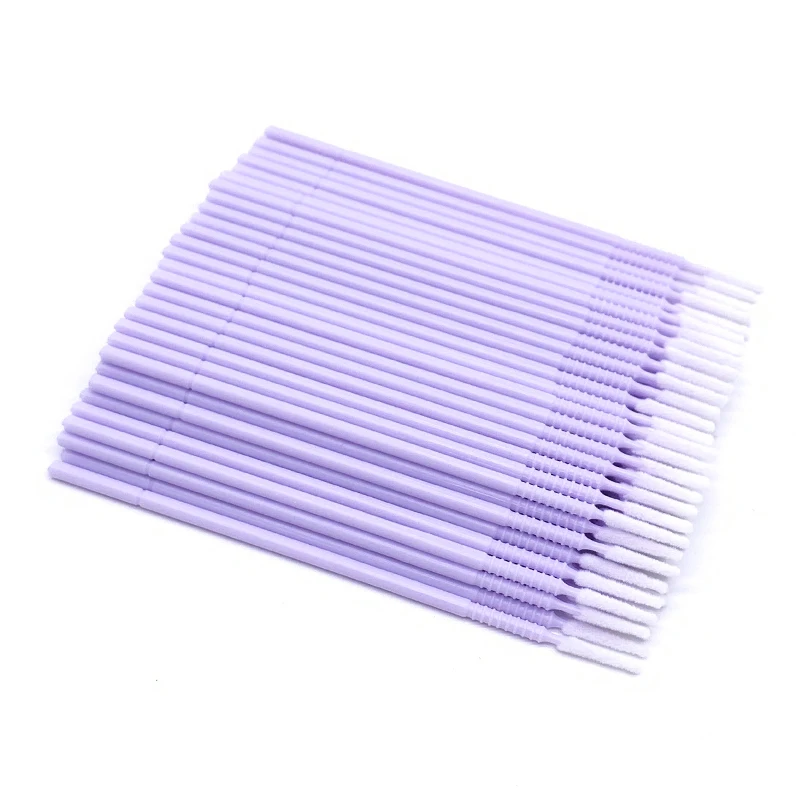 

100pcs Bendable Micro Brushes Disposable Microbrush Applicators Eyelash Extensions Glue Cleaning Brush for Lash Extension