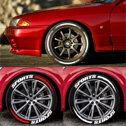 3D Car Tires & Rim Stickers PVC Waterproof Blade Decals Tyre Stripes for Automobile Motorcycle Tire Decoration Car Styling