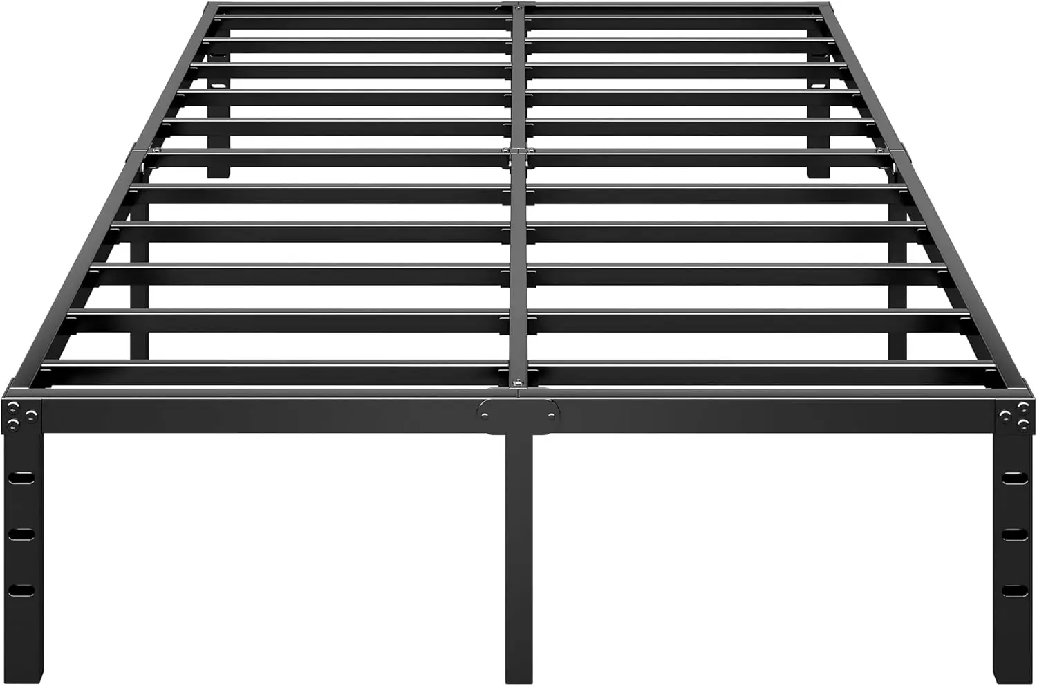

Queen Size Metal Platform Bed Frame, 14 Inch Tall with Heavy Duty Support Slats, Easy Assembly in Black